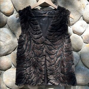 Dana Buchman Faux Fur Vest
